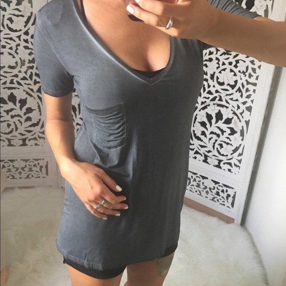 LAST ONE Deep V Buttery Soft Tee - Picture 2 of 6